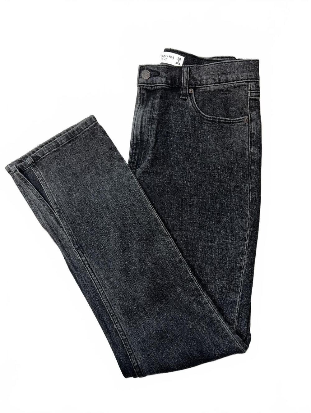 Abercrombie & Fitch The Skinny High Rise Black Wash Jeans Size 8